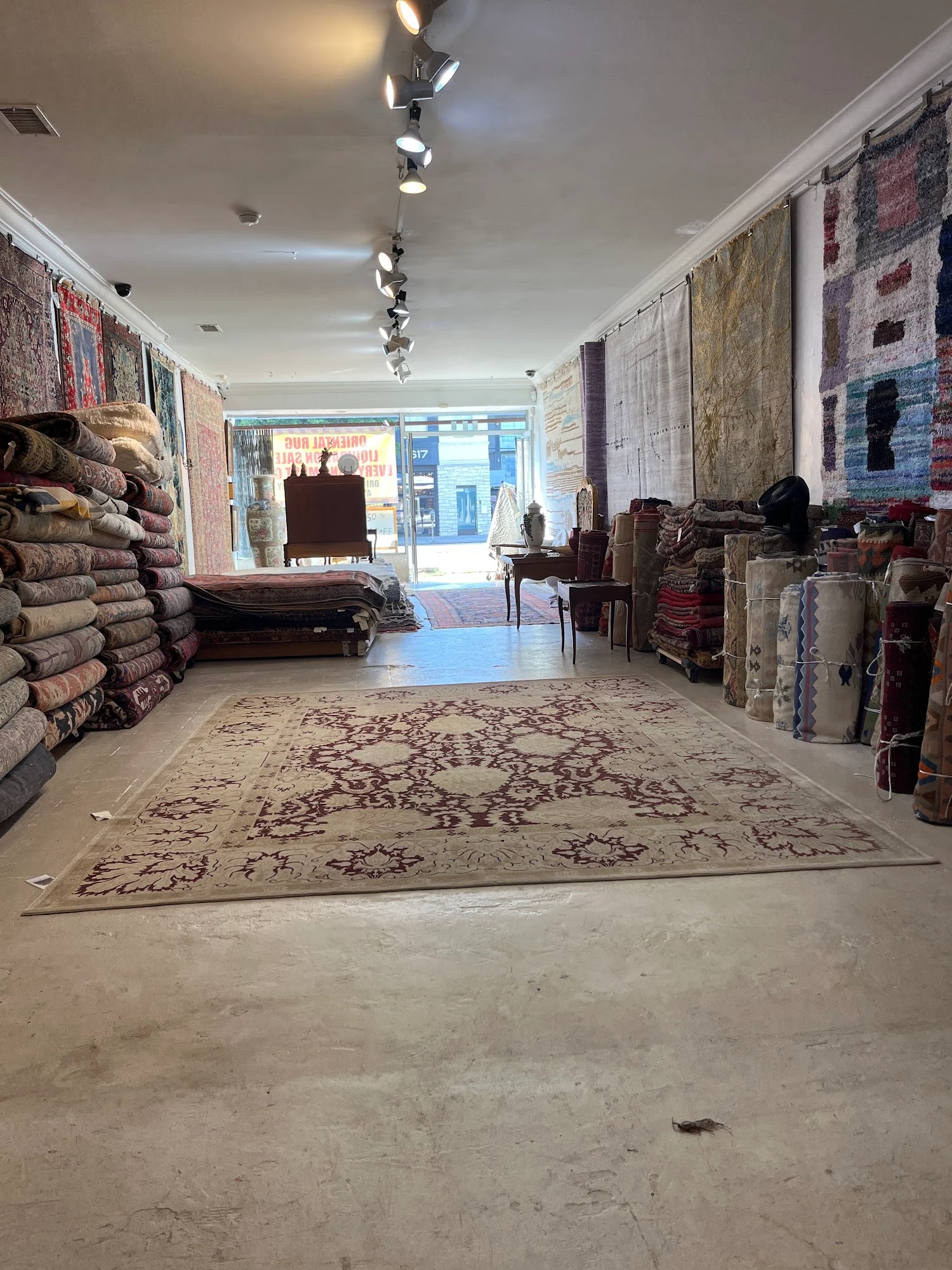 Inside RugLooms on La Brea Avenue